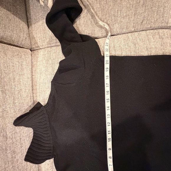 Lauren Ralph Lauren LRL Black Buckle Collar Sweater P/L - Picture 7 of 8